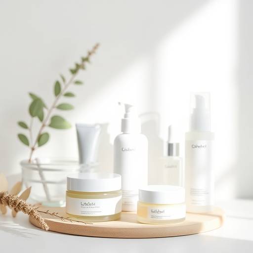 Set de cuidado facial con ingredientes naturales.